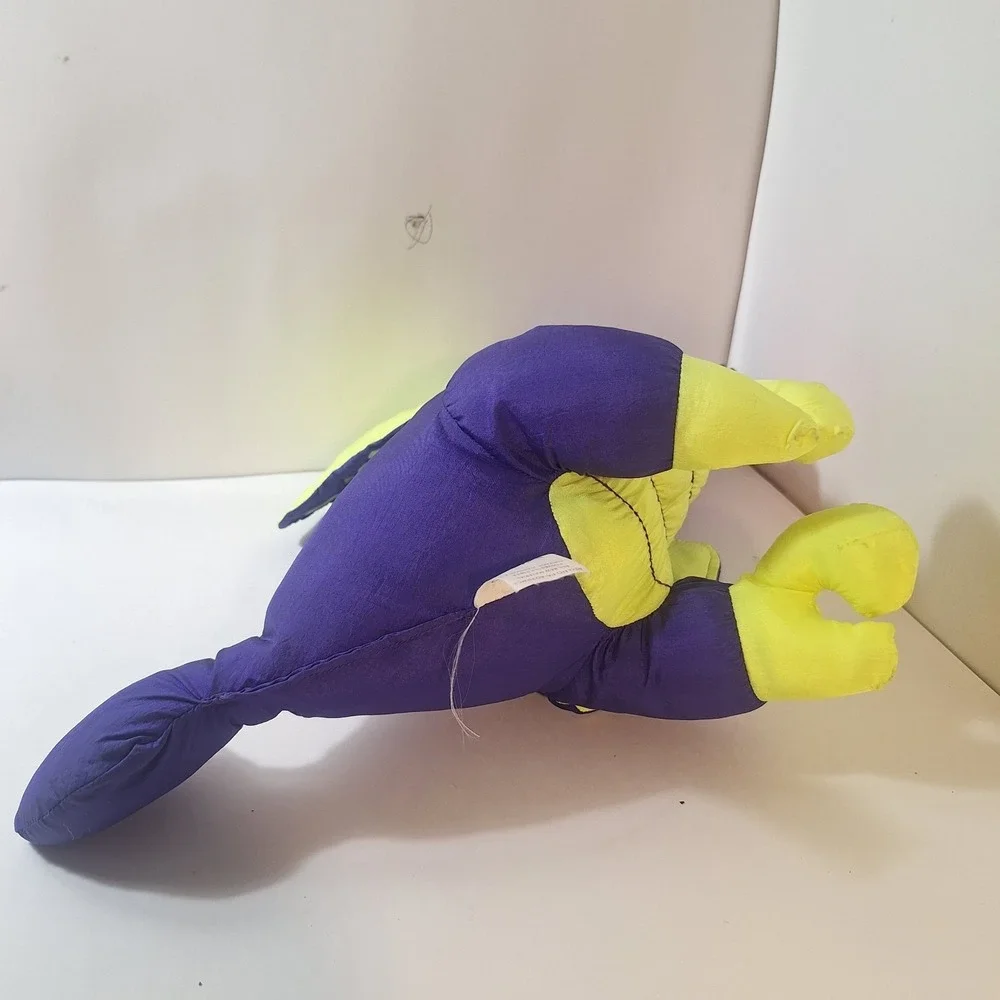 Vtg 1992 Purple Puffalump Fisher Price BabyDino Roar Pterodactyl Plush Parachute